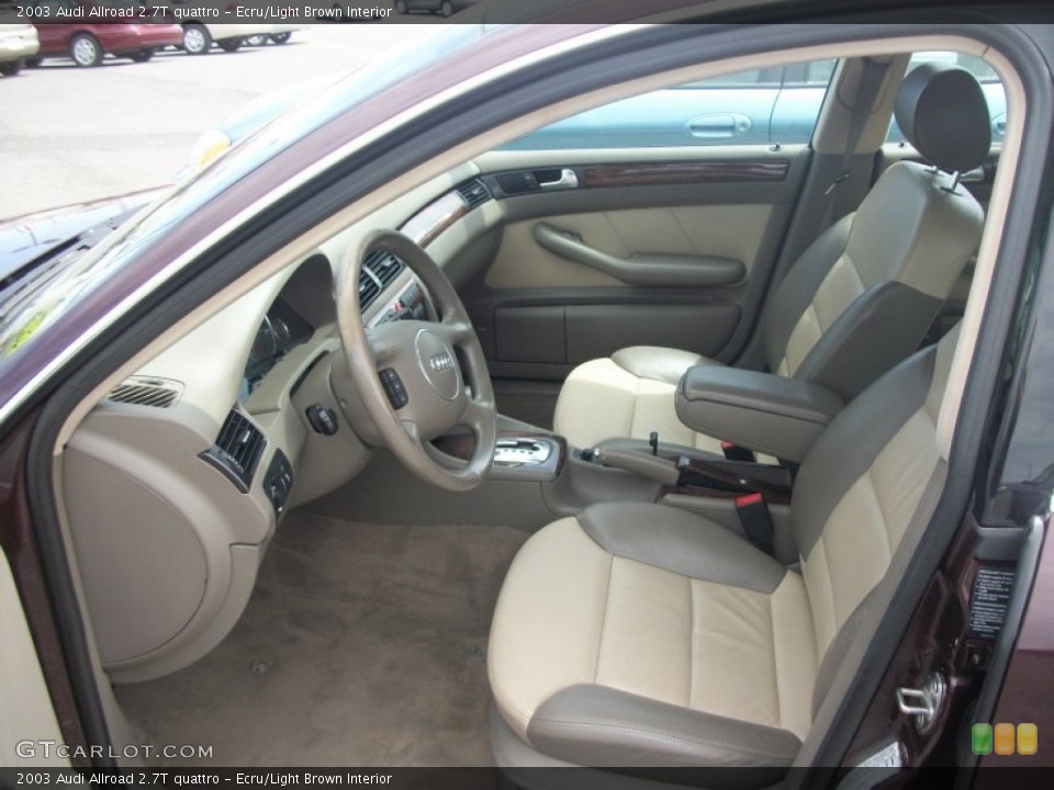 Ecru/Light Brown 2003 Audi Allroad Interiors