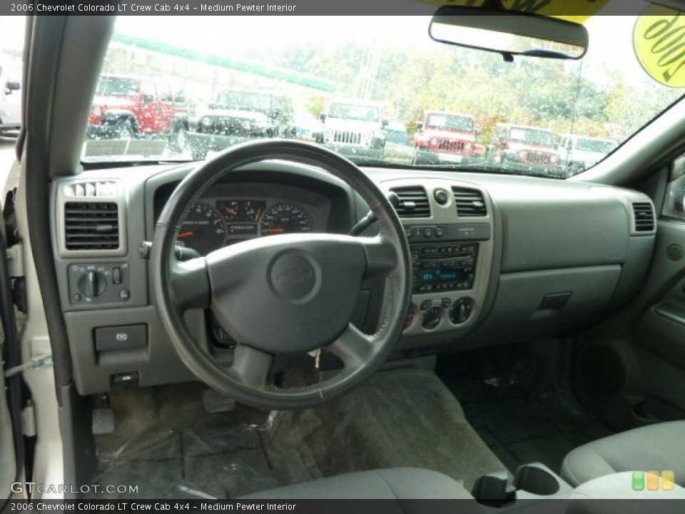Medium Pewter Interior Dashboard for the 2006 Chevrolet Colorado LT Crew Cab 4x4 #55342325