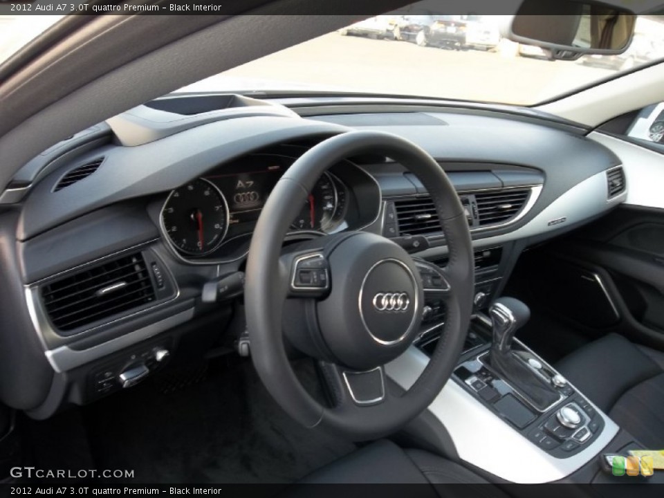 Black Interior Dashboard for the 2012 Audi A7 3.0T quattro Premium #55342946