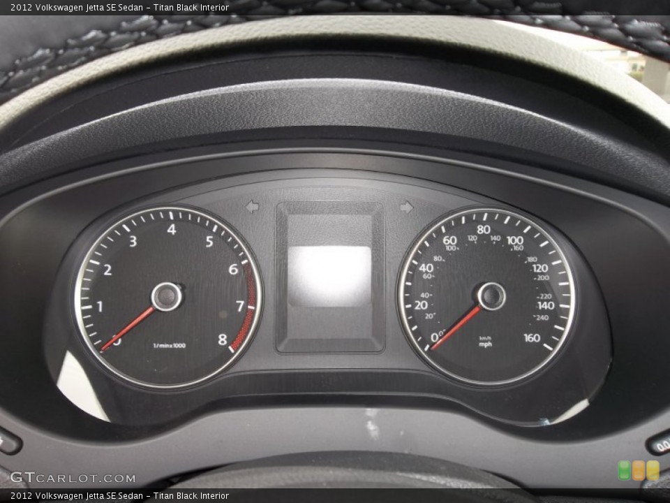 Titan Black Interior Gauges for the 2012 Volkswagen Jetta SE Sedan #55343399