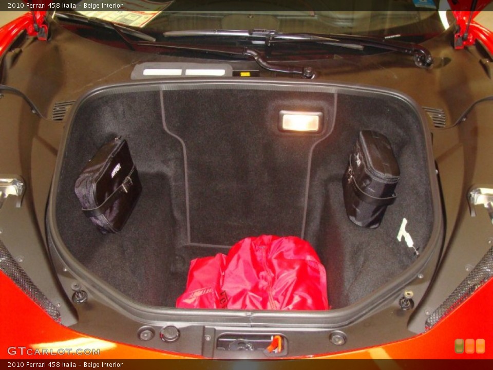 Beige Interior Trunk for the 2010 Ferrari 458 Italia #55343879