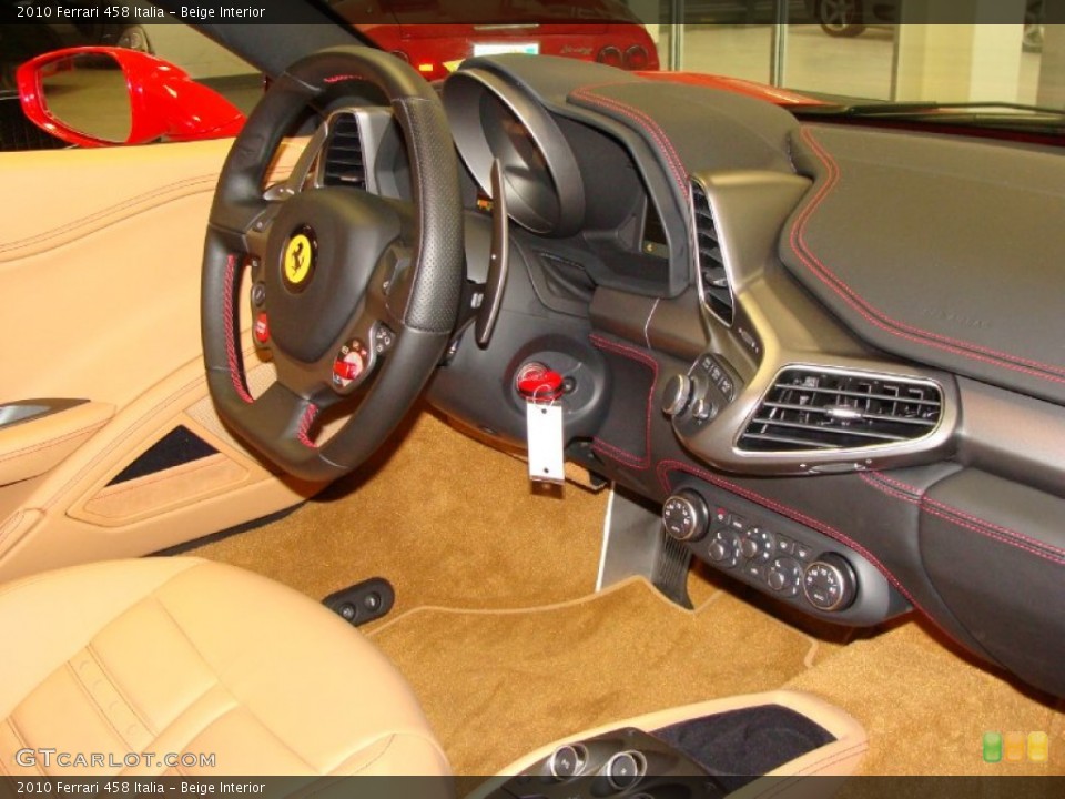 Beige Interior Dashboard for the 2010 Ferrari 458 Italia #55343905