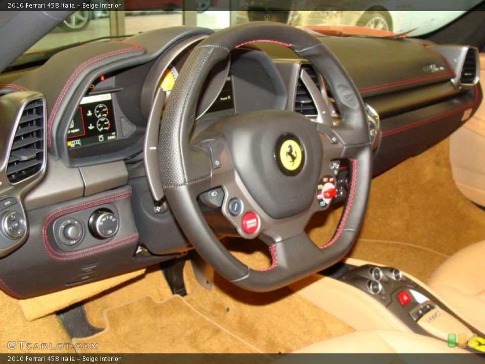 Beige Interior Steering Wheel for the 2010 Ferrari 458 Italia #55343966