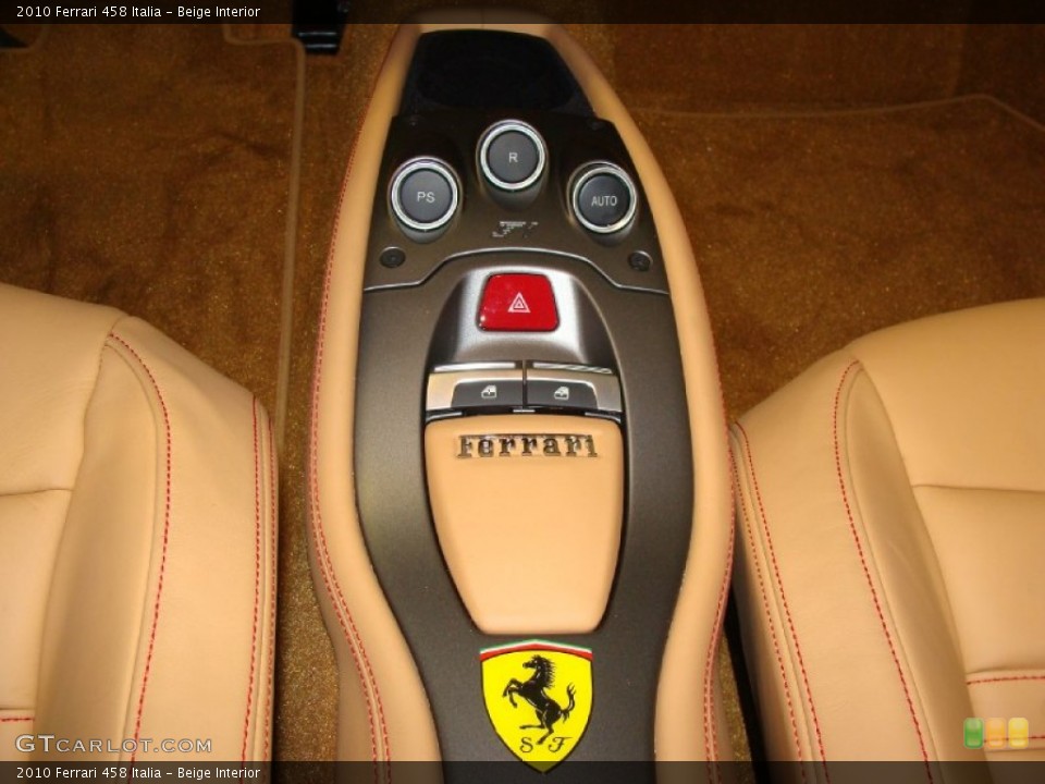 Beige Interior Controls for the 2010 Ferrari 458 Italia #55343993