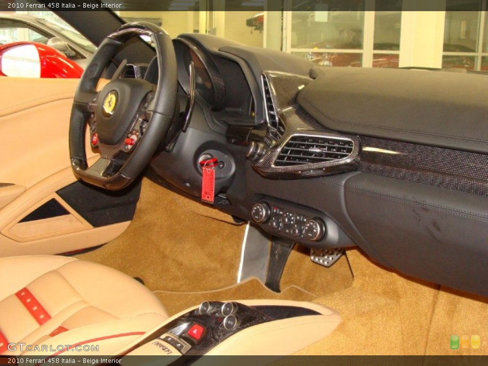 Beige Interior Dashboard for the 2010 Ferrari 458 Italia #55344206