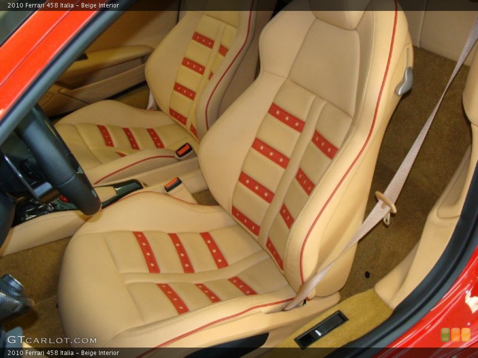 Beige Interior Photo for the 2010 Ferrari 458 Italia #55344242