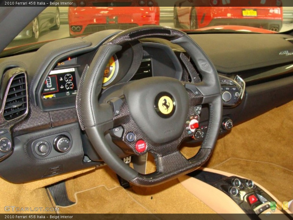 Beige Interior Steering Wheel for the 2010 Ferrari 458 Italia #55344257