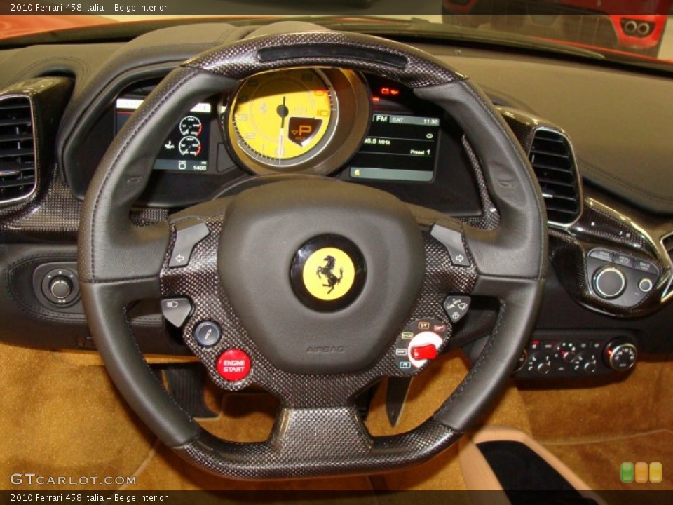Beige Interior Steering Wheel for the 2010 Ferrari 458 Italia #55344269