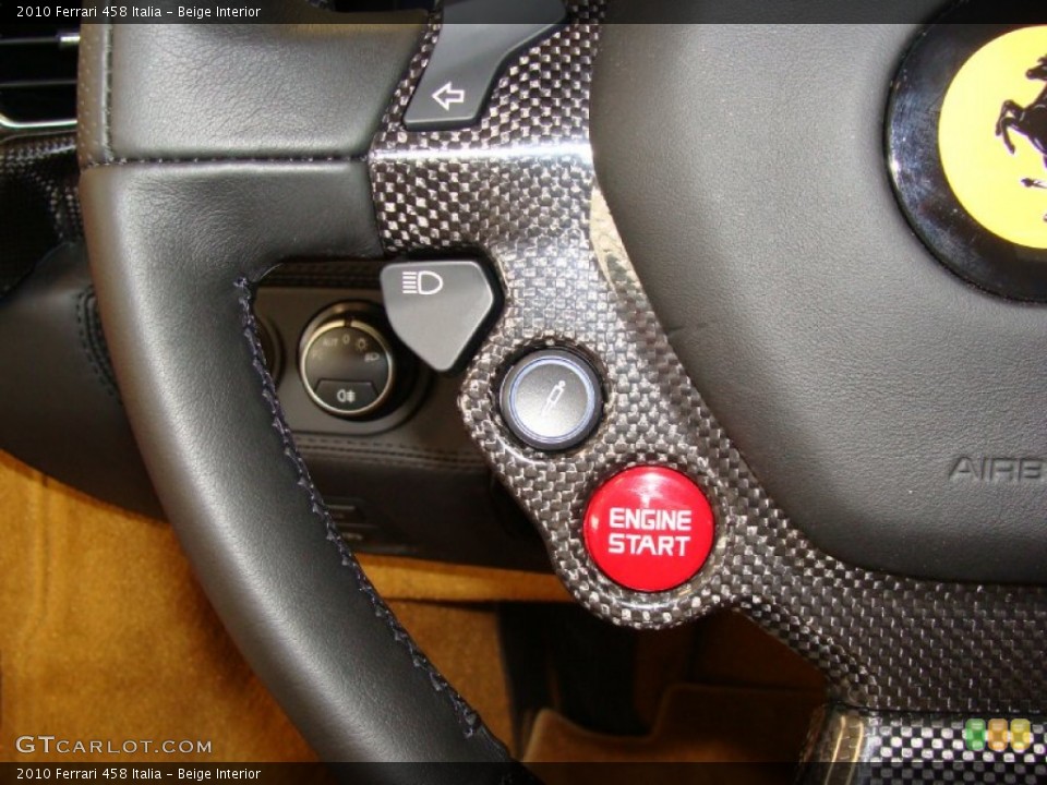 Beige Interior Controls for the 2010 Ferrari 458 Italia #55344298