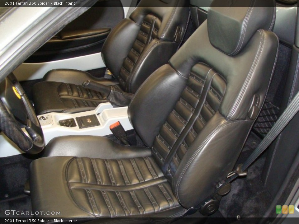Black 2001 Ferrari 360 Interiors