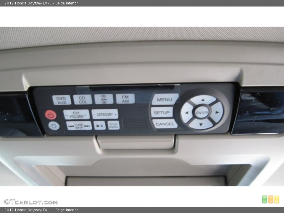 Beige Interior Controls for the 2012 Honda Odyssey EX-L #55344710