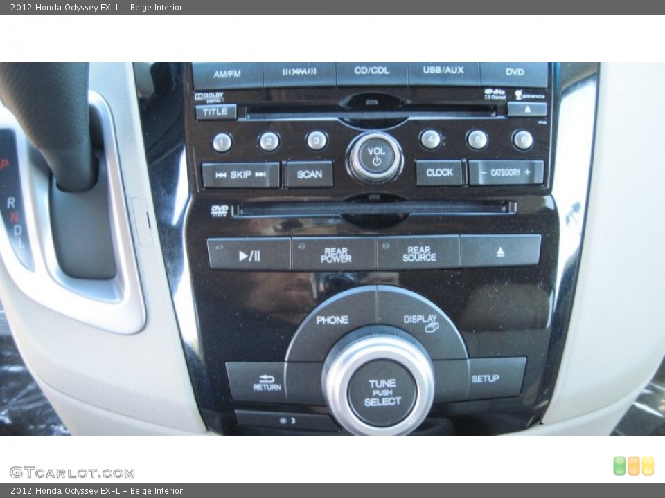 Beige Interior Controls for the 2012 Honda Odyssey EX-L #55344773
