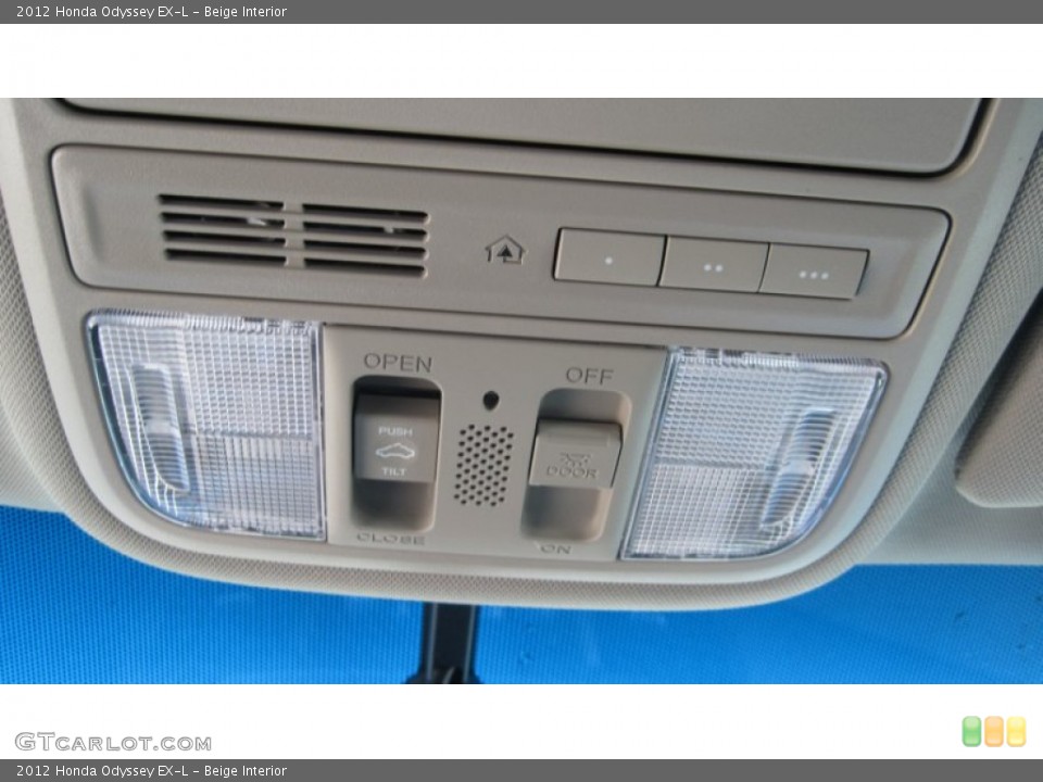 Beige Interior Controls for the 2012 Honda Odyssey EX-L #55344791