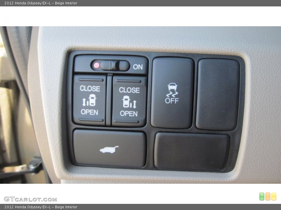 Beige Interior Controls for the 2012 Honda Odyssey EX-L #55344796