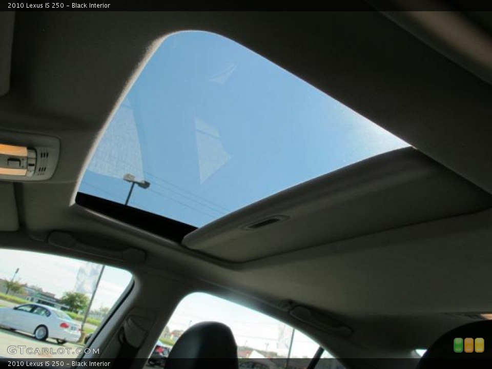 Black Interior Sunroof for the 2010 Lexus IS 250 #55348076