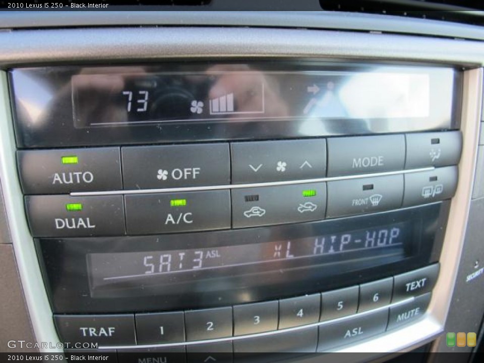 Black Interior Controls for the 2010 Lexus IS 250 #55348094