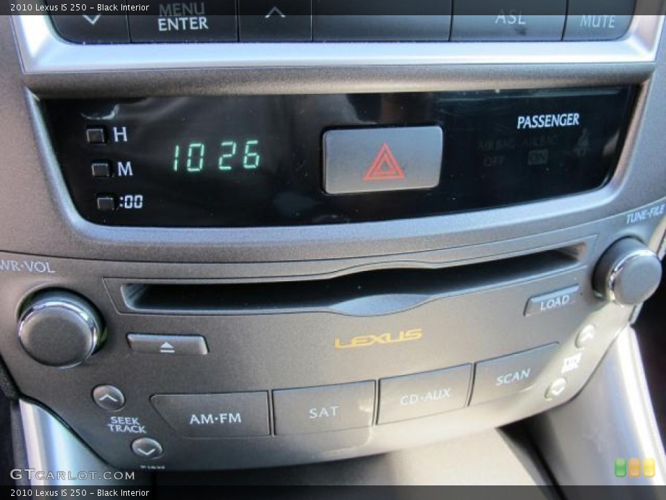 Black Interior Controls for the 2010 Lexus IS 250 #55348103
