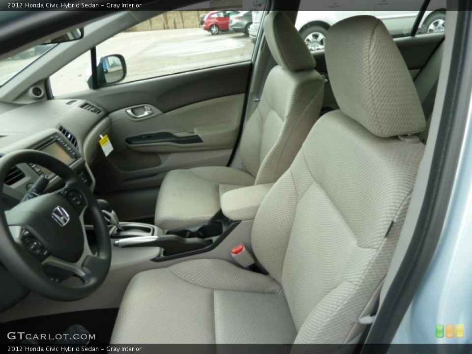 Gray Interior Photo for the 2012 Honda Civic Hybrid Sedan #55349579