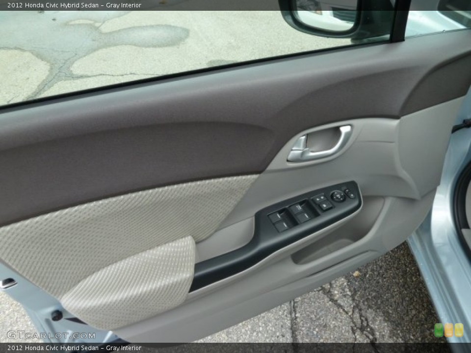 Gray Interior Door Panel for the 2012 Honda Civic Hybrid Sedan #55349615