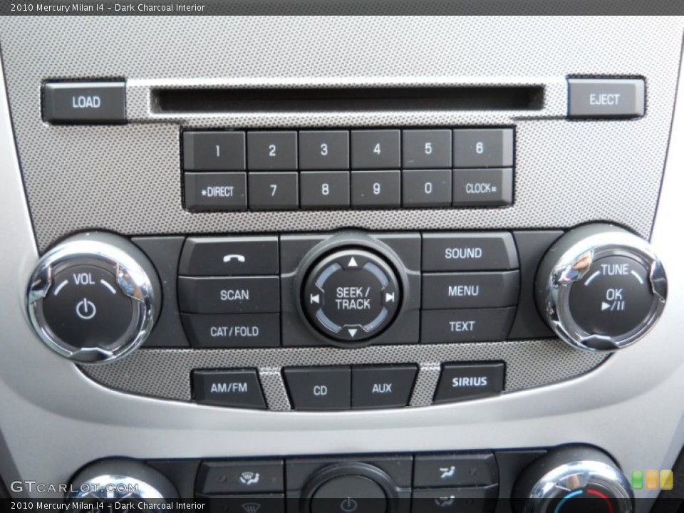 Dark Charcoal Interior Controls for the 2010 Mercury Milan I4 #55350995