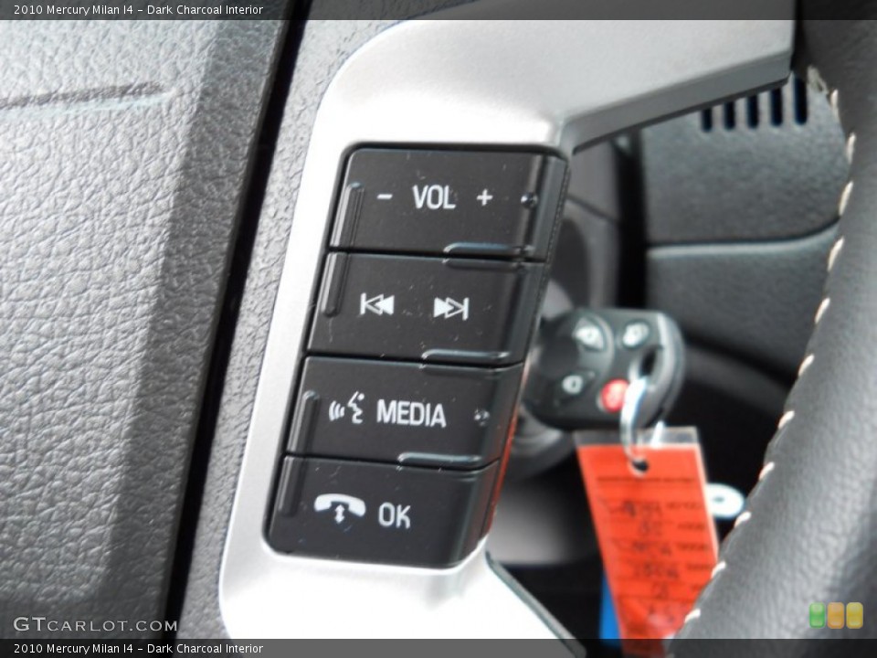 Dark Charcoal Interior Controls for the 2010 Mercury Milan I4 #55351049