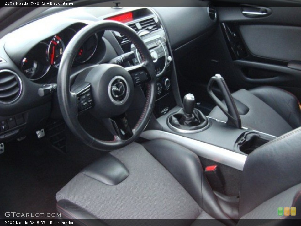 Black Interior Prime Interior for the 2009 Mazda RX-8 R3 #55352685