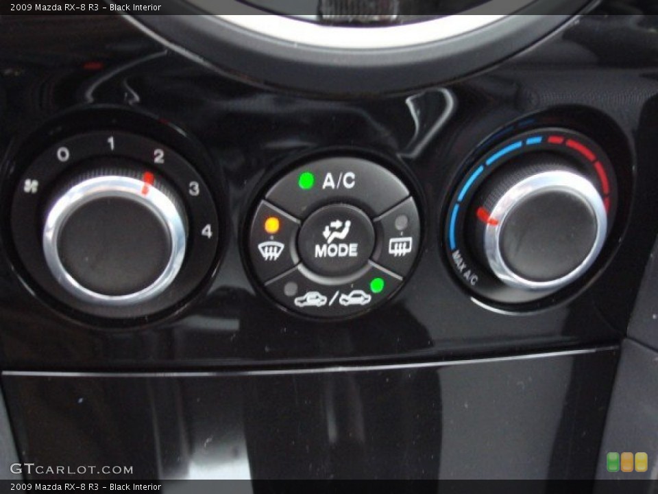 Black Interior Controls for the 2009 Mazda RX-8 R3 #55352741