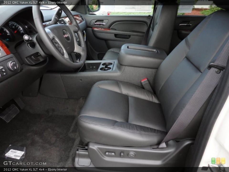 Ebony Interior Photo for the 2012 GMC Yukon XL SLT 4x4 #55354358