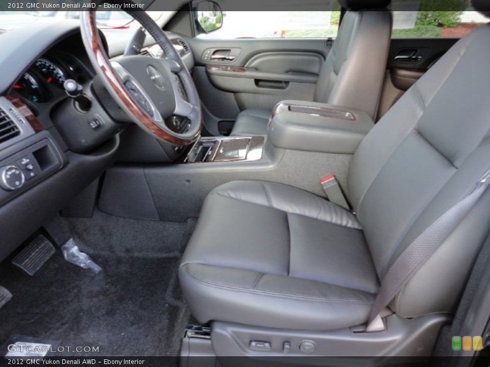 Ebony Interior Photo for the 2012 GMC Yukon Denali AWD #55354883