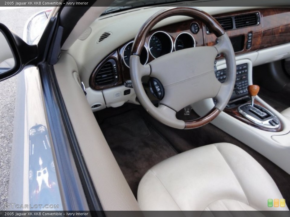 Ivory Interior Steering Wheel for the 2005 Jaguar XK XK8 Convertible #55356023