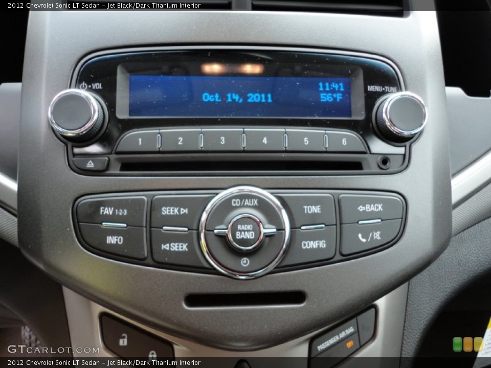 Jet Black/Dark Titanium Interior Audio System for the 2012 Chevrolet Sonic LT Sedan #55357118