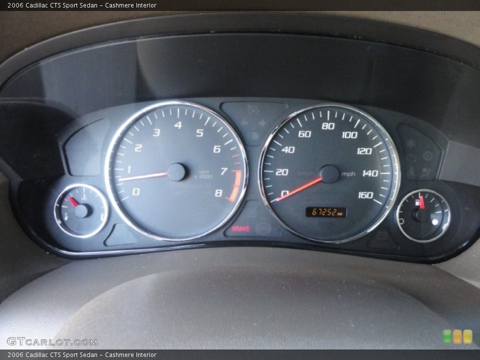 Cashmere Interior Gauges for the 2006 Cadillac CTS Sport Sedan #55357721