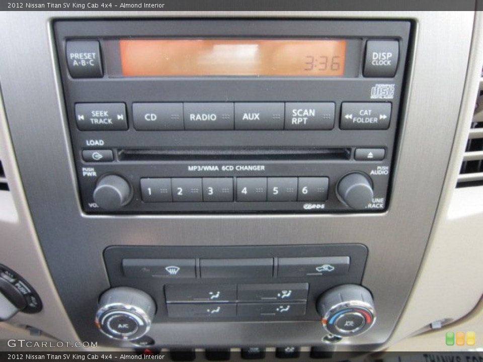 Almond Interior Controls for the 2012 Nissan Titan SV King Cab 4x4 #55358546