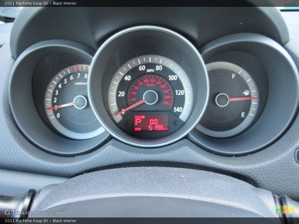 Black Interior Gauges for the 2011 Kia Forte Koup EX #55360464