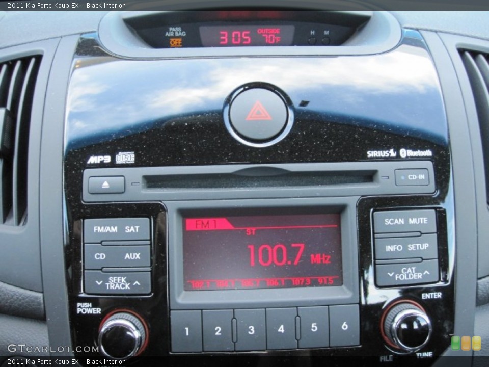 Black Interior Audio System for the 2011 Kia Forte Koup EX #55360498