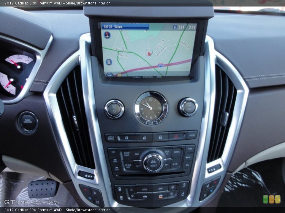 Shale/Brownstone Interior Navigation for the 2012 Cadillac SRX Premium AWD #55361447