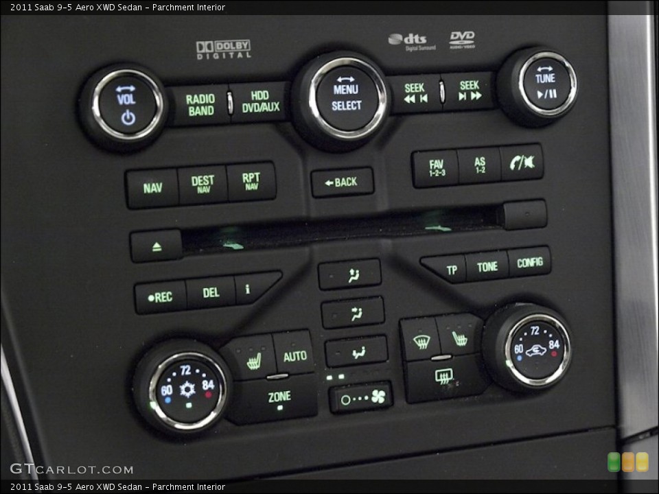 Parchment Interior Controls for the 2011 Saab 9-5 Aero XWD Sedan #55361981