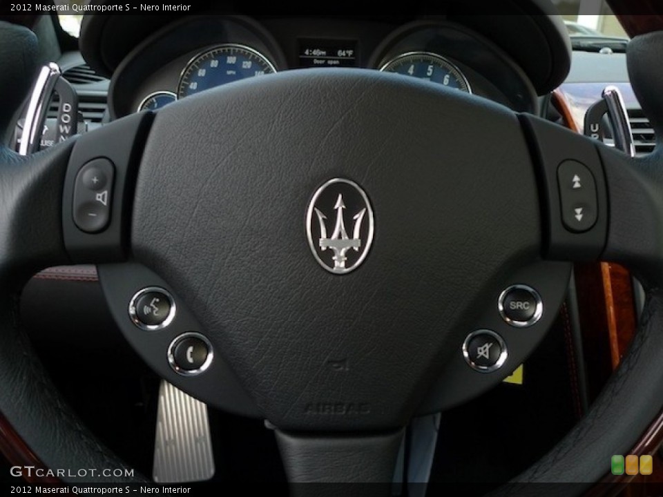 Nero Interior Steering Wheel for the 2012 Maserati Quattroporte S #55364608