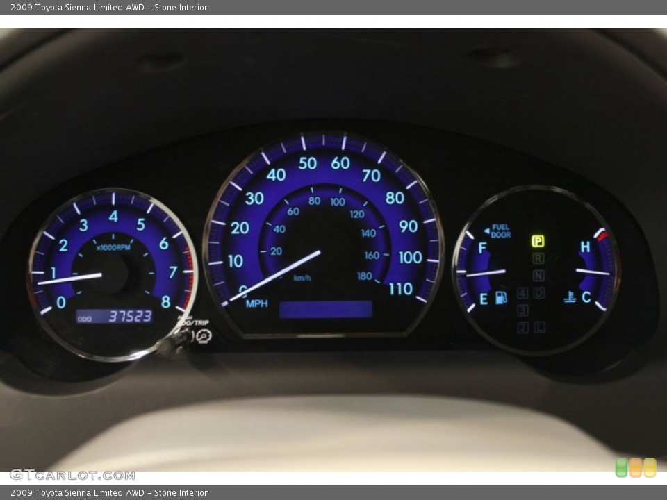 Stone Interior Gauges for the 2009 Toyota Sienna Limited AWD #55366375