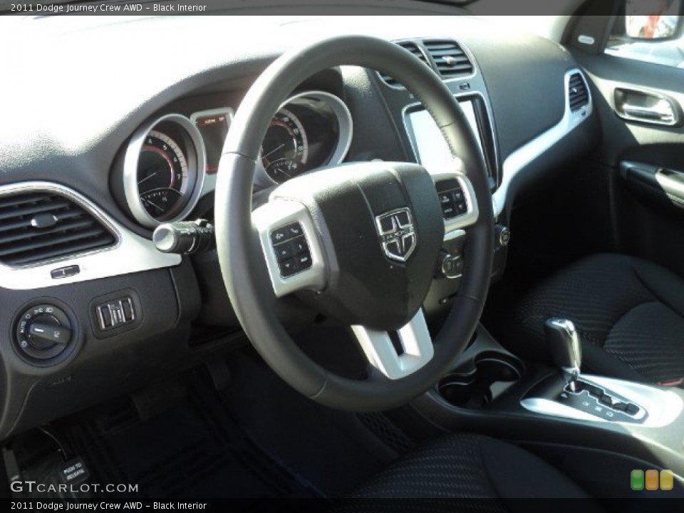 Black Interior Steering Wheel for the 2011 Dodge Journey Crew AWD #55367481