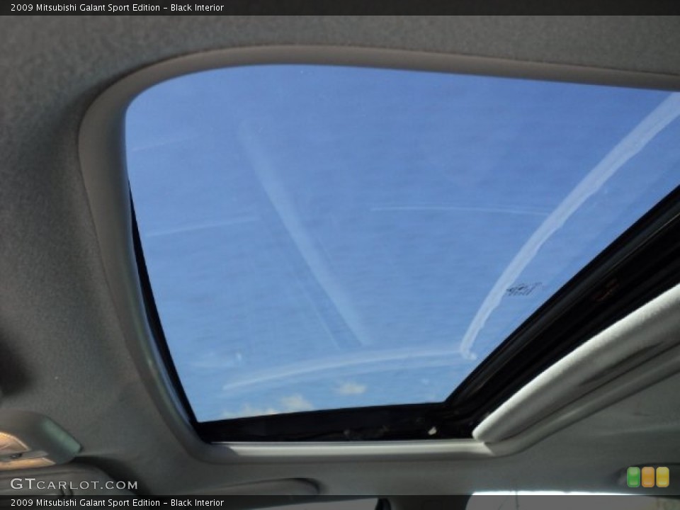Black Interior Sunroof for the 2009 Mitsubishi Galant Sport Edition #55367670