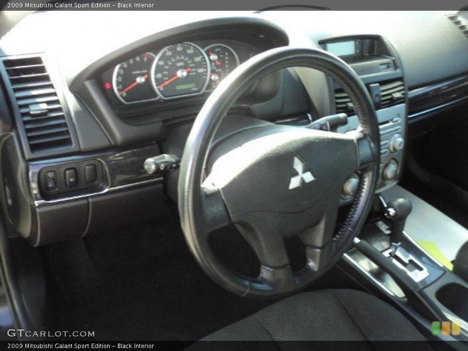Black Interior Dashboard for the 2009 Mitsubishi Galant Sport Edition #55367688