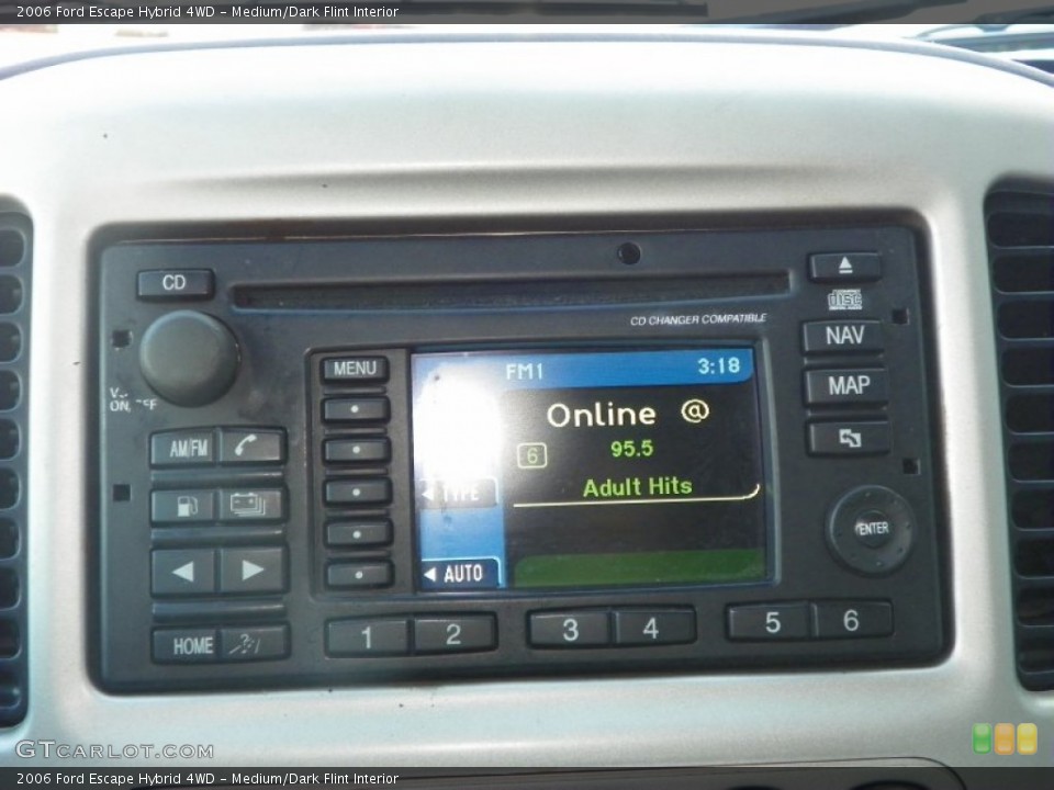 Medium/Dark Flint Interior Audio System for the 2006 Ford Escape Hybrid 4WD #55367739