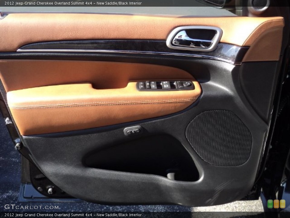 New Saddle/Black Interior Door Panel for the 2012 Jeep Grand Cherokee Overland Summit 4x4 #55368114