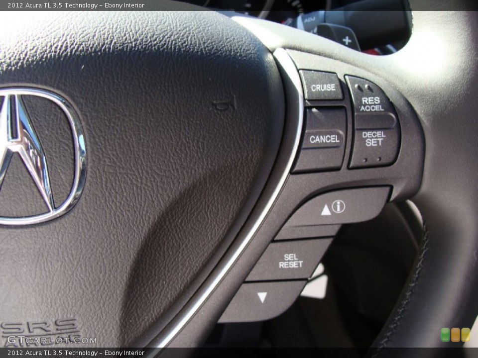 Ebony Interior Controls for the 2012 Acura TL 3.5 Technology #55368849