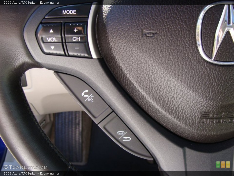 Ebony Interior Controls for the 2009 Acura TSX Sedan #55371045