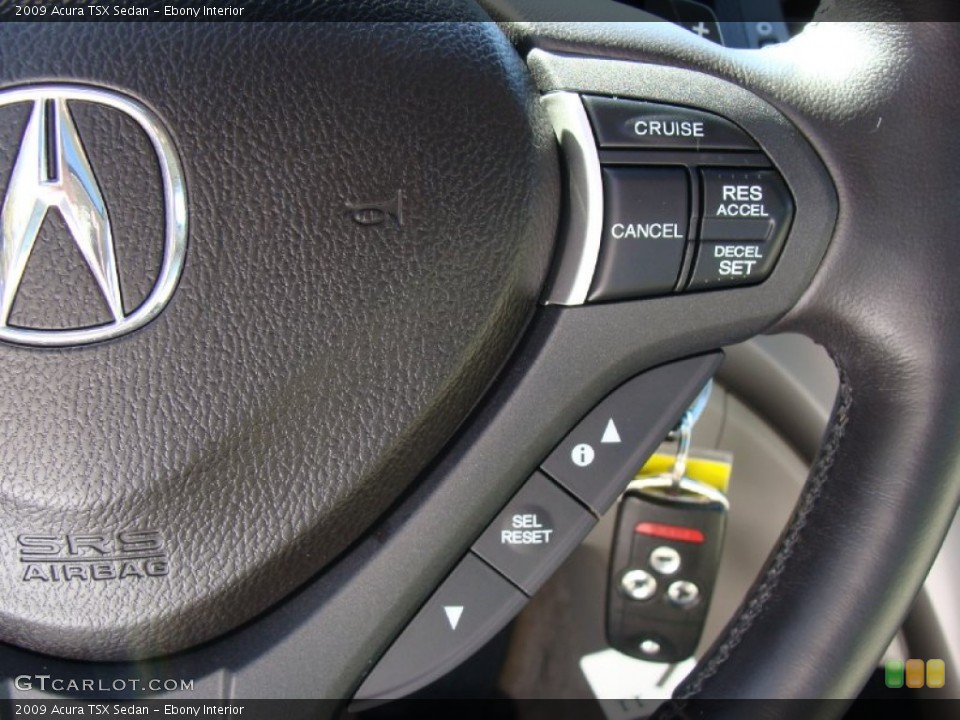 Ebony Interior Controls for the 2009 Acura TSX Sedan #55371054