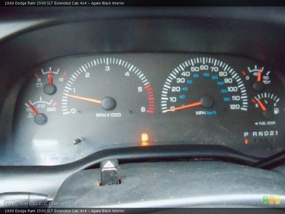 Agate Black Interior Gauges for the 1999 Dodge Ram 1500 SLT Extended Cab 4x4 #55371536