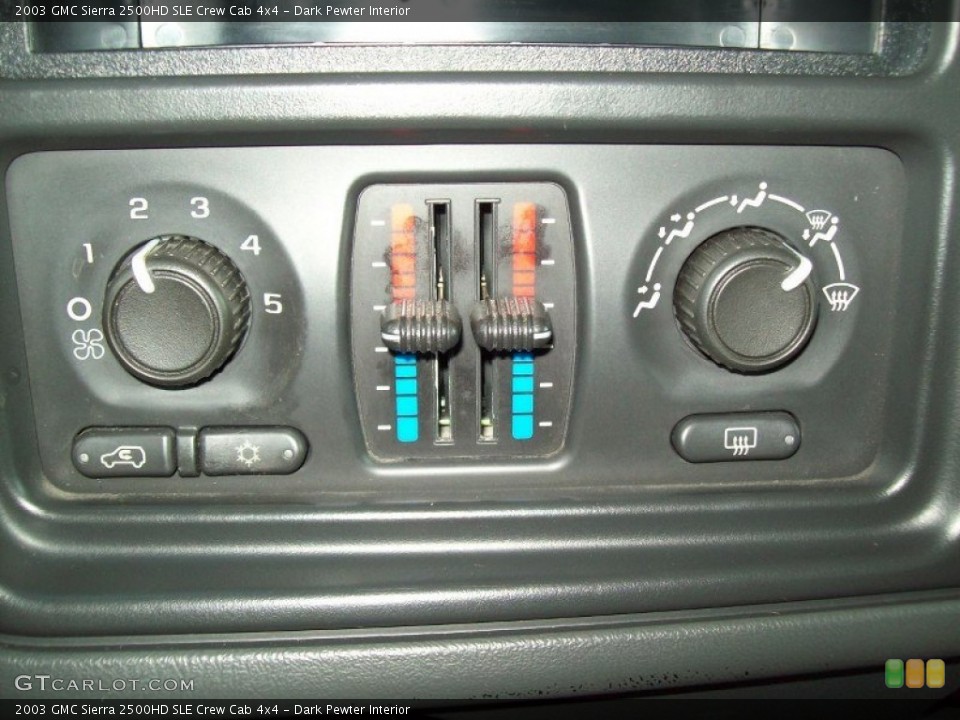 Dark Pewter Interior Controls for the 2003 GMC Sierra 2500HD SLE Crew Cab 4x4 #55371686