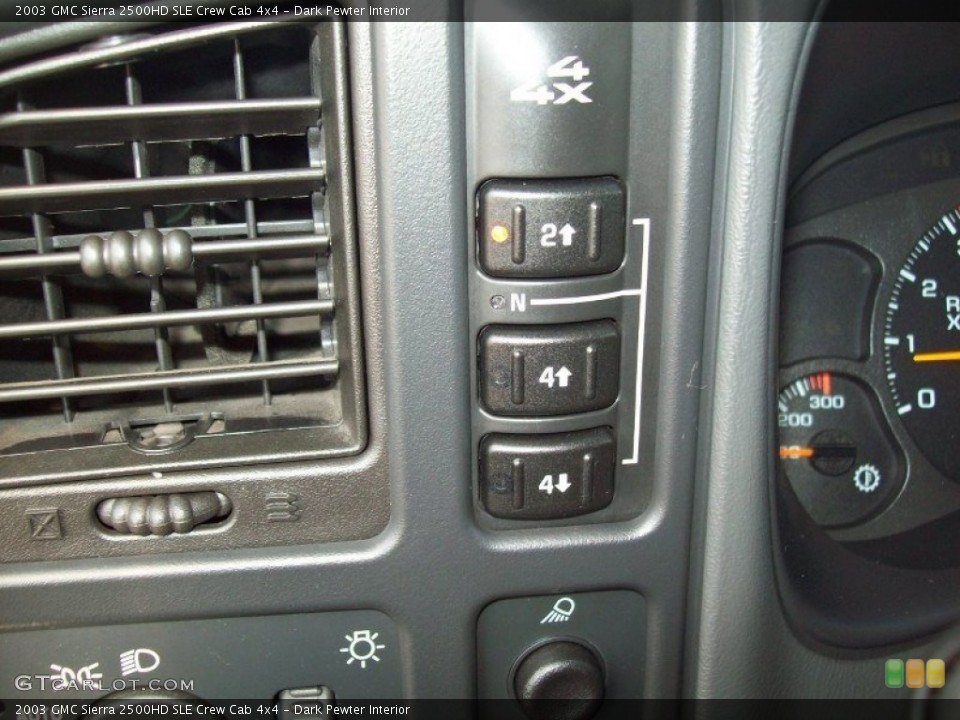Dark Pewter Interior Controls for the 2003 GMC Sierra 2500HD SLE Crew Cab 4x4 #55371699